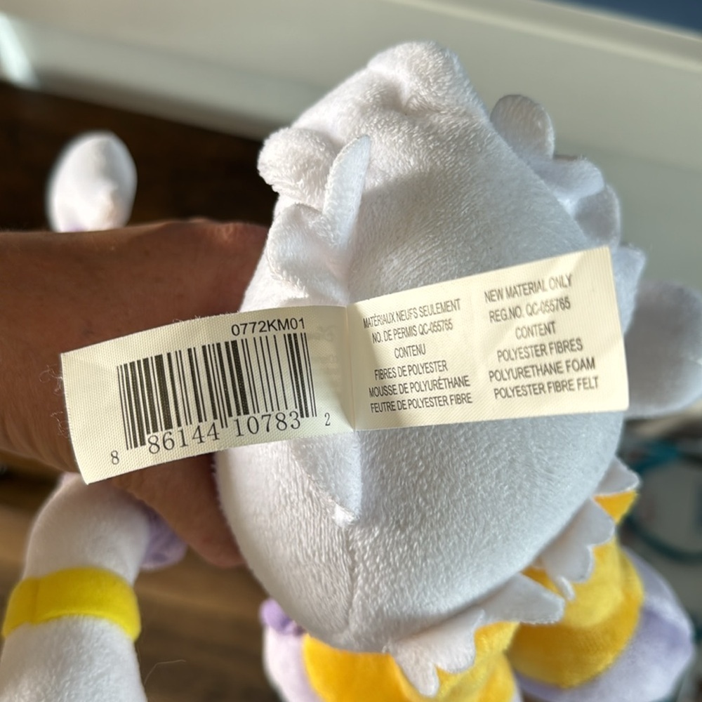 Disney Daisy Duck Purple White & Yellow Plush - Picture 7 of 9